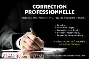 CORRECTION PROFESSIONNELLE EN LANGUE FRANÇAISE